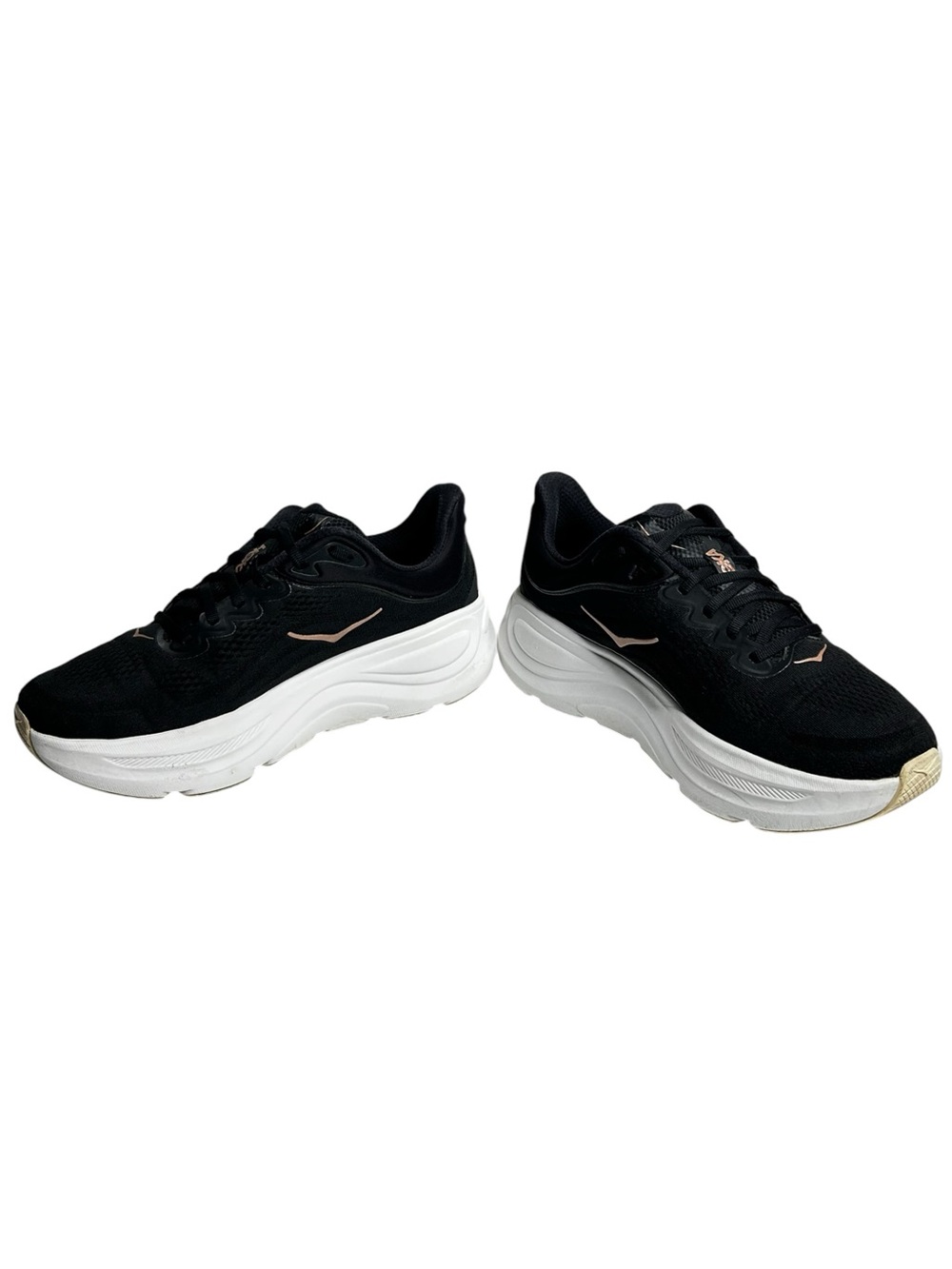 Hoka One One W Bondi 9 Running Shoes Black Rose Gold Womens Size 9.5 B - Picture 2 of 10
